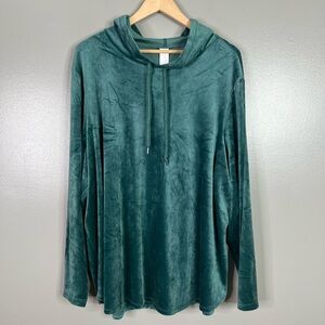 Livi lane Bryant velour sporty hoodie size 26/28 loungewear cozy athleisure